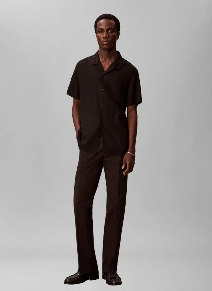 CALVIN KLEIN  Straight Cotton Sateen Chino Trousers for Men | Best Price UAE